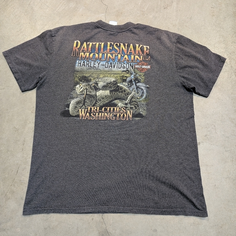 Harley-Davidson Rattlesnake Mountain Shirt Men's XL-2XL? Gray